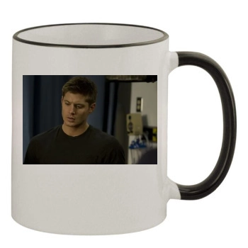 Jensen Ackles 11oz Colored Rim & Handle Mug