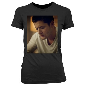 Jensen Ackles Women's Junior Cut Crewneck T-Shirt