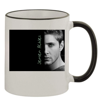 Jensen Ackles 11oz Colored Rim & Handle Mug