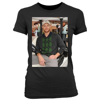 Jensen Ackles Women's Junior Cut Crewneck T-Shirt