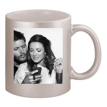 Jensen Ackles 11oz Metallic Silver Mug