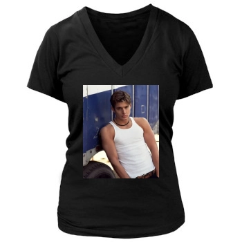 Jensen Ackles Women's Deep V-Neck TShirt