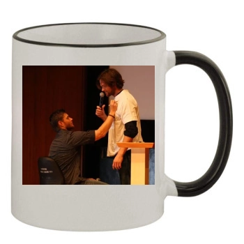 Jensen Ackles 11oz Colored Rim & Handle Mug