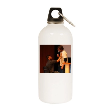 Jensen Ackles White Water Bottle With Carabiner