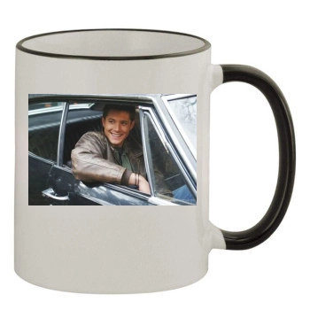 Jensen Ackles 11oz Colored Rim & Handle Mug