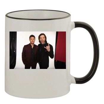 Jensen Ackles 11oz Colored Rim & Handle Mug