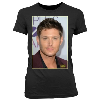 Jensen Ackles Women's Junior Cut Crewneck T-Shirt