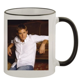 Jensen Ackles 11oz Colored Rim & Handle Mug