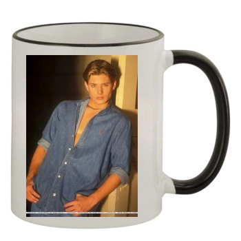 Jensen Ackles 11oz Colored Rim & Handle Mug