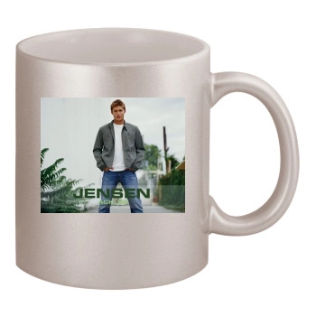 Jensen Ackles 11oz Metallic Silver Mug