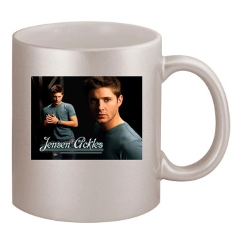 Jensen Ackles 11oz Metallic Silver Mug