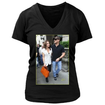 Jensen Ackles Women's Deep V-Neck TShirt