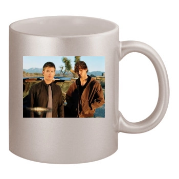 Jensen Ackles 11oz Metallic Silver Mug