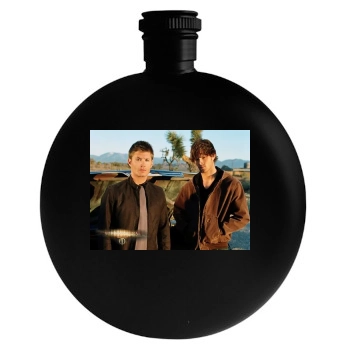 Jensen Ackles Round Flask