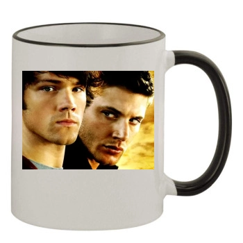 Jensen Ackles 11oz Colored Rim & Handle Mug