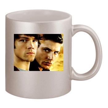 Jensen Ackles 11oz Metallic Silver Mug