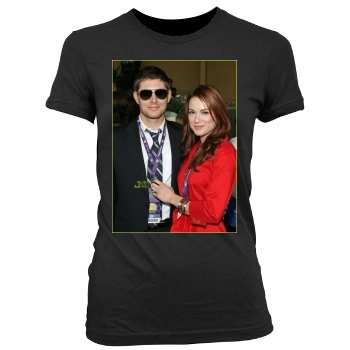 Jensen Ackles Women's Junior Cut Crewneck T-Shirt