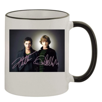 Jensen Ackles 11oz Colored Rim & Handle Mug