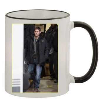 Jensen Ackles 11oz Colored Rim & Handle Mug