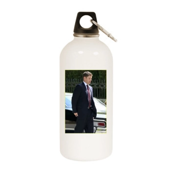 Jensen Ackles White Water Bottle With Carabiner