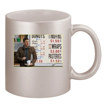 Jensen Ackles 11oz Metallic Silver Mug