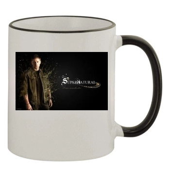 Jensen Ackles 11oz Colored Rim & Handle Mug