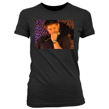 Jensen Ackles Women's Junior Cut Crewneck T-Shirt