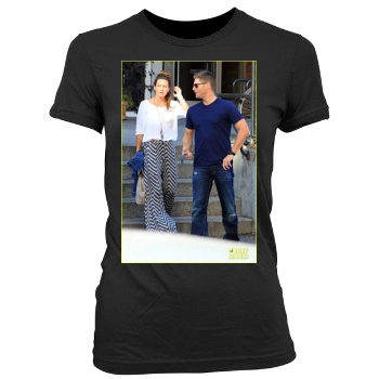 Jensen Ackles Women's Junior Cut Crewneck T-Shirt