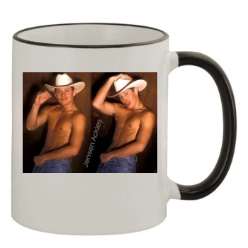 Jensen Ackles 11oz Colored Rim & Handle Mug