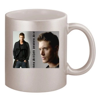 Jensen Ackles 11oz Metallic Silver Mug