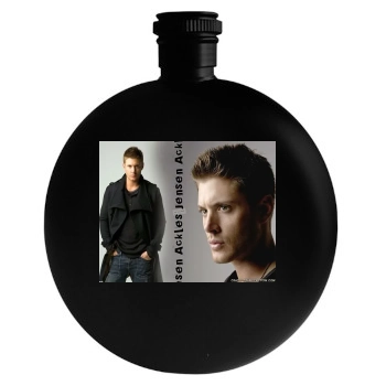 Jensen Ackles Round Flask