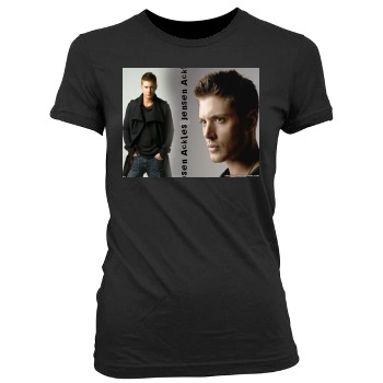 Jensen Ackles Women's Junior Cut Crewneck T-Shirt