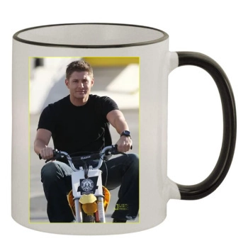 Jensen Ackles 11oz Colored Rim & Handle Mug