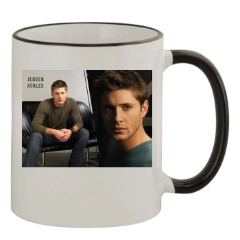 Jensen Ackles 11oz Colored Rim & Handle Mug