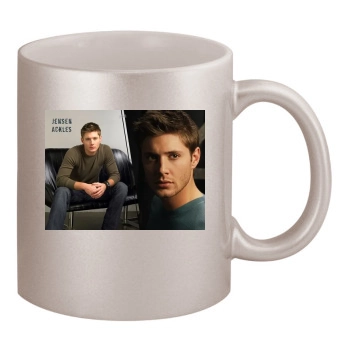 Jensen Ackles 11oz Metallic Silver Mug