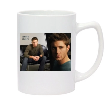 Jensen Ackles 14oz White Statesman Mug