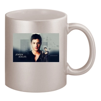 Jensen Ackles 11oz Metallic Silver Mug