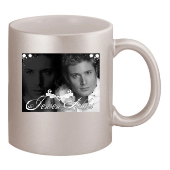 Jensen Ackles 11oz Metallic Silver Mug