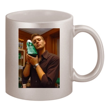 Jensen Ackles 11oz Metallic Silver Mug