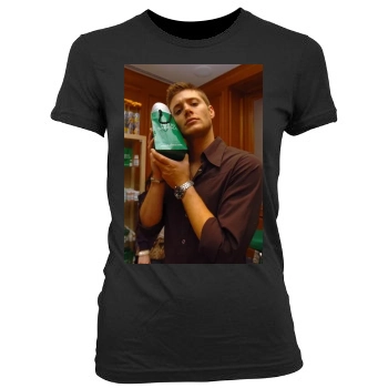 Jensen Ackles Women's Junior Cut Crewneck T-Shirt