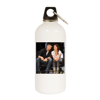 Jensen Ackles White Water Bottle With Carabiner