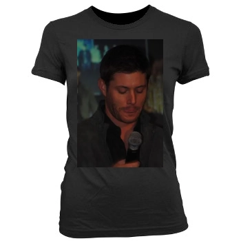 Jensen Ackles Women's Junior Cut Crewneck T-Shirt