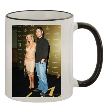 Jensen Ackles 11oz Colored Rim & Handle Mug