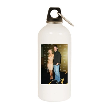 Jensen Ackles White Water Bottle With Carabiner