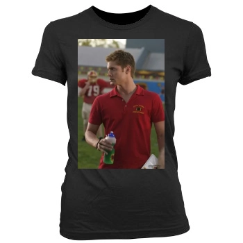 Jensen Ackles Women's Junior Cut Crewneck T-Shirt