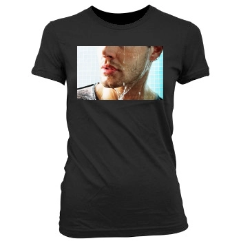 Jensen Ackles Women's Junior Cut Crewneck T-Shirt