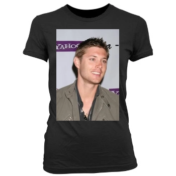 Jensen Ackles Women's Junior Cut Crewneck T-Shirt