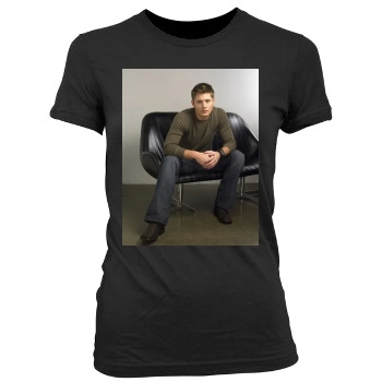 Jensen Ackles Women's Junior Cut Crewneck T-Shirt