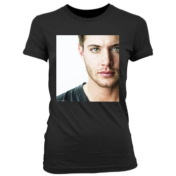 Jensen Ackles Women's Junior Cut Crewneck T-Shirt