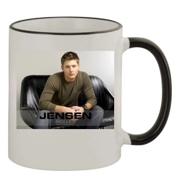 Jensen Ackles 11oz Colored Rim & Handle Mug